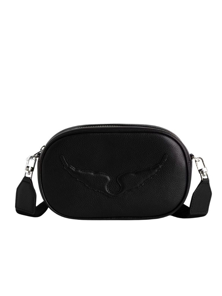 Zadig & Voltaire Rock With You Camera Bag- Black Grained Leather - Styleartist