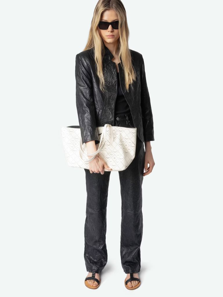 Zadig & Voltaire Z Shopper Monogram Tote- White - Styleartist