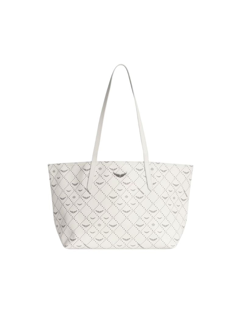 Zadig & Voltaire Z Shopper Monogram Tote- White - Styleartist