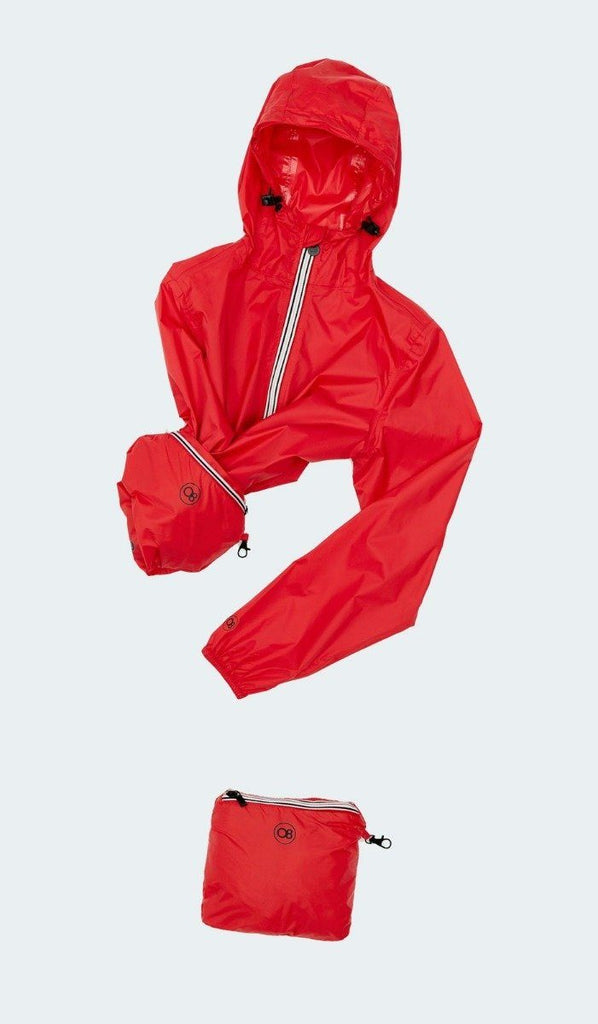08 Sloane Print Full Zip Packable Rain Jacket- White Camo - Styleartist