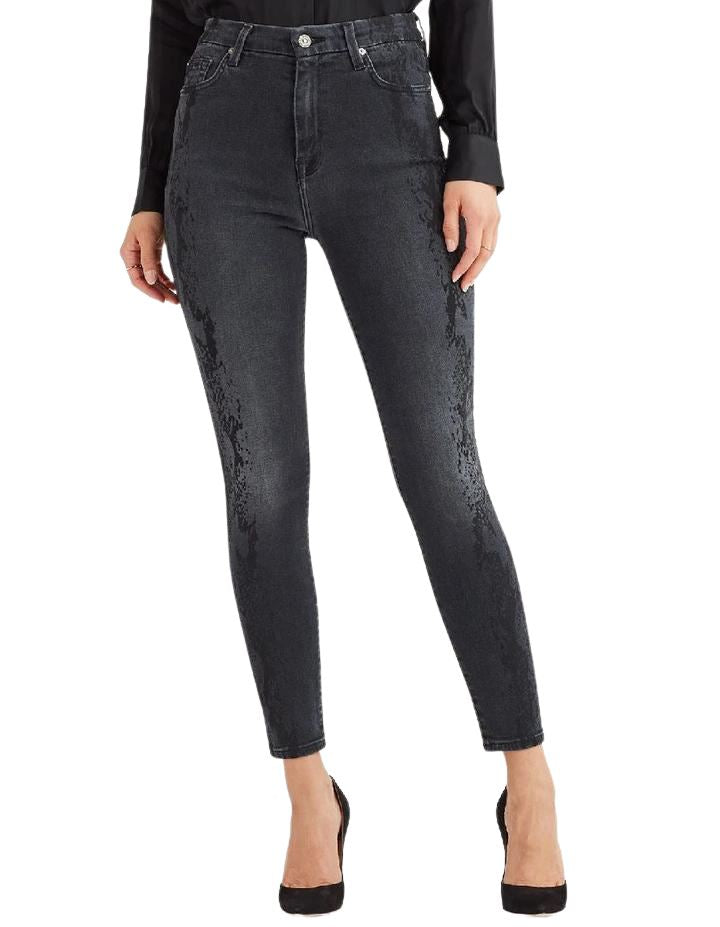 7 for all Mankind Luxe Vintage High Waist Aubrey Snake - Styleartist