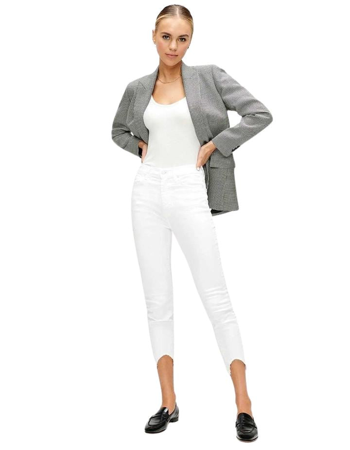 7 for all Mankind The Ankle Skinny - Clean White - Styleartist