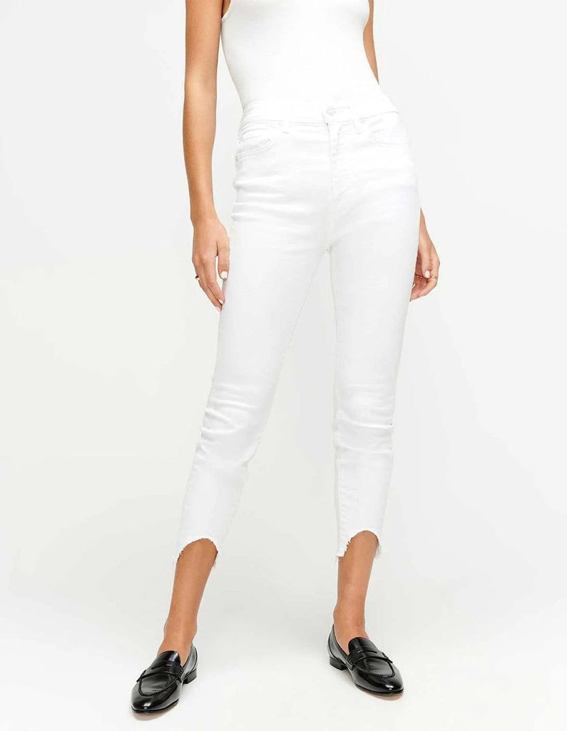 7 for all Mankind The Ankle Skinny - Clean White - Styleartist