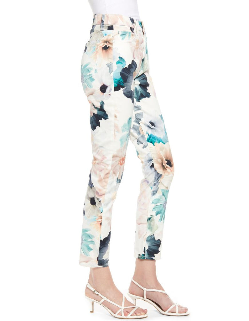 7 for all Mankind The Ankle Skinny - Floral Print - Styleartist