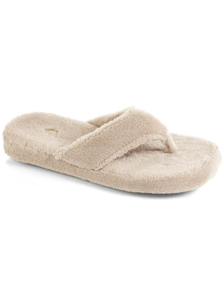 Acorn Women's Spa Thong Slippers-Taupe - Styleartist