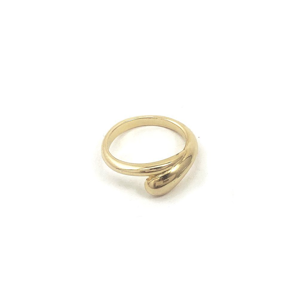 Biko Droplet Ring- Gold - Styleartist