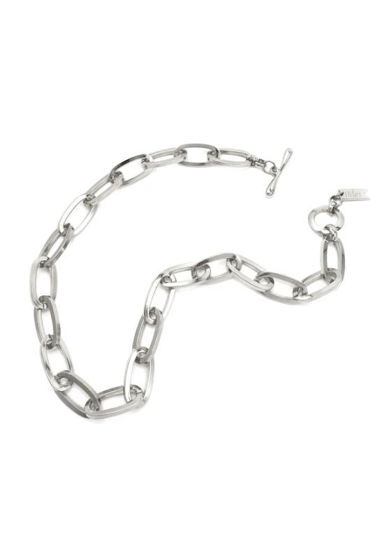 Biko Essential Chainlink Collar Necklace - Silver - Styleartist