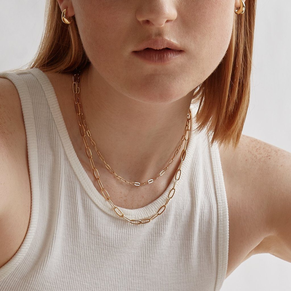 Biko Fine Chainlink Collar- Gold - Styleartist
