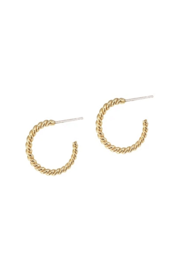 Biko Helix Hoop Earrings (Small) - Gold - Styleartist