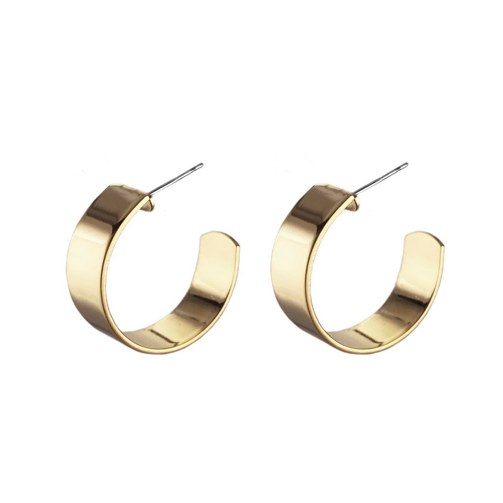Biko Liberty Small Hoops- Gold - Styleartist