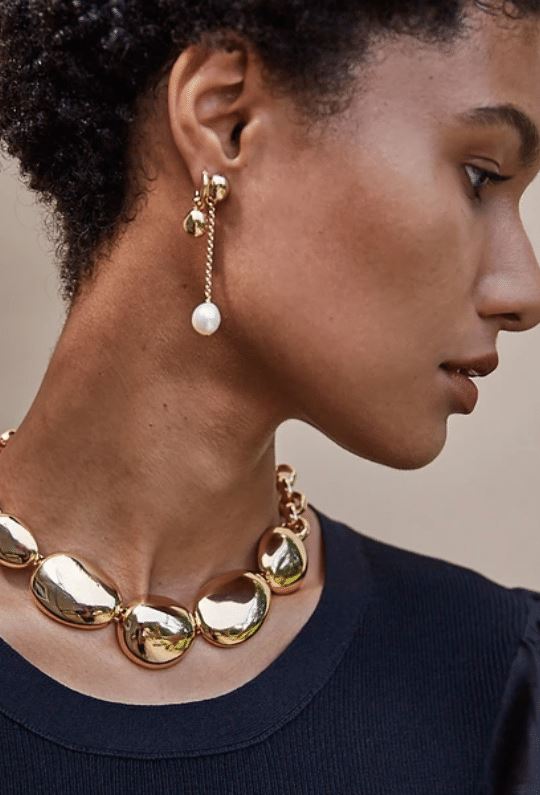 Biko Paloma Pearl Drop Earrings - Gold - Styleartist