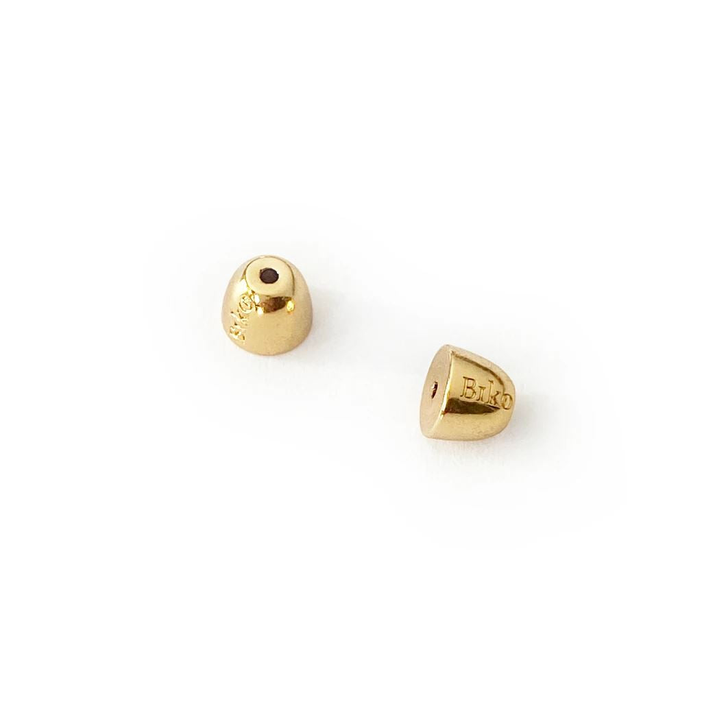 Biko Wavy Huggies Earrings - Gold - Styleartist