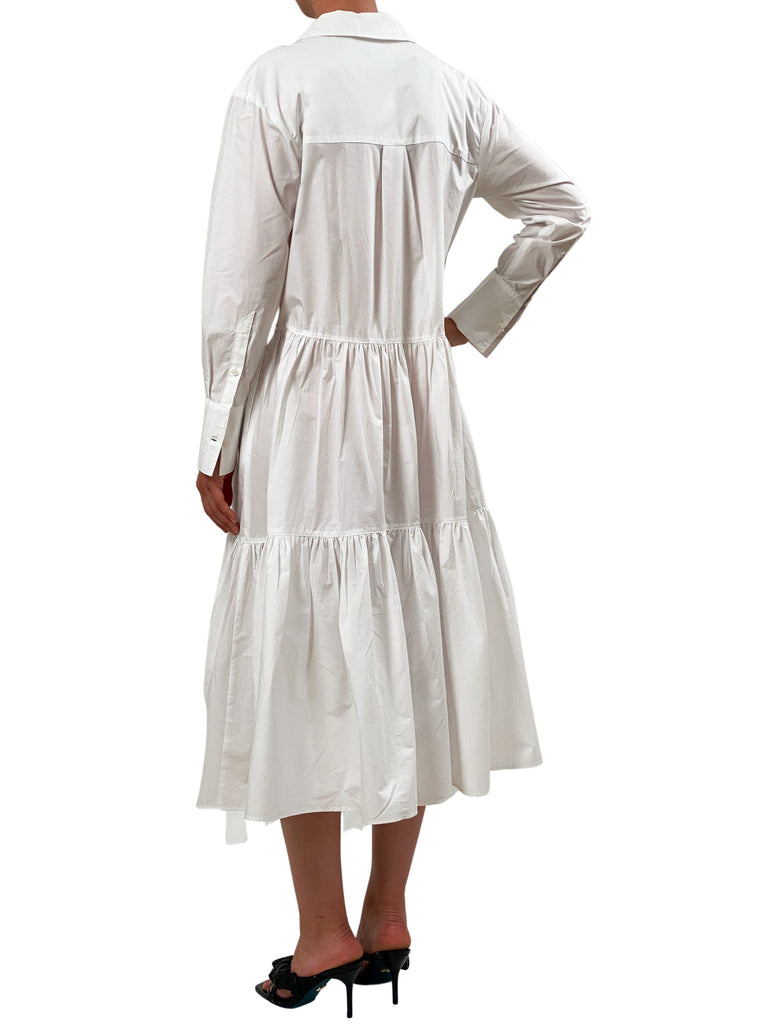 Birgitte Herskind Trine Cotton Shirt Dress- White - Styleartist