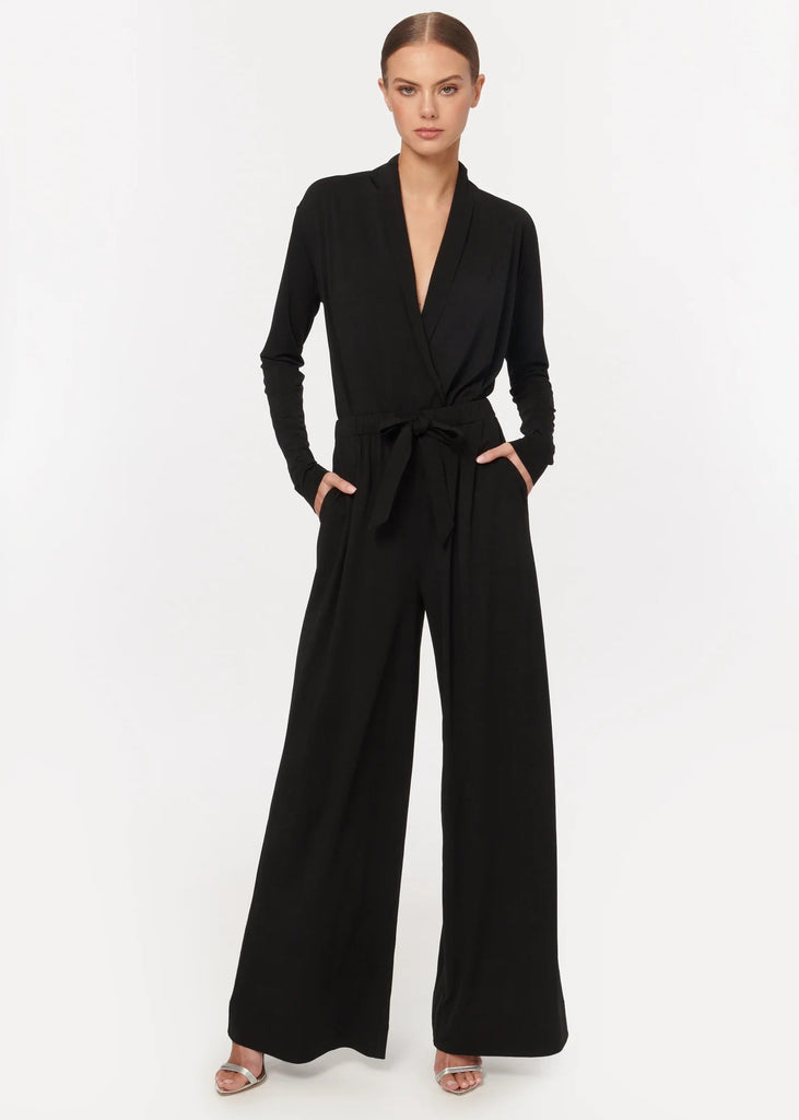 Cami NYC Stassi High-Waited Tie Pant - Black - Styleartist
