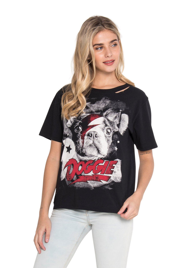 CHRLDR Doggie Wide T-Shirt - Black - Styleartist