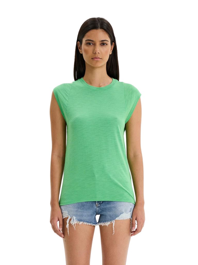 CHRLDR Jeanne Clean Muscle T-Shirt - Kelly Green - Styleartist