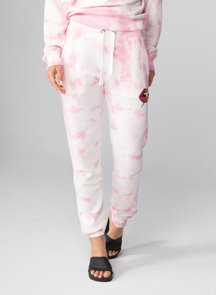 CHRLDR Lips Flat Pocket Sweatpants- Pink Cloud - Styleartist