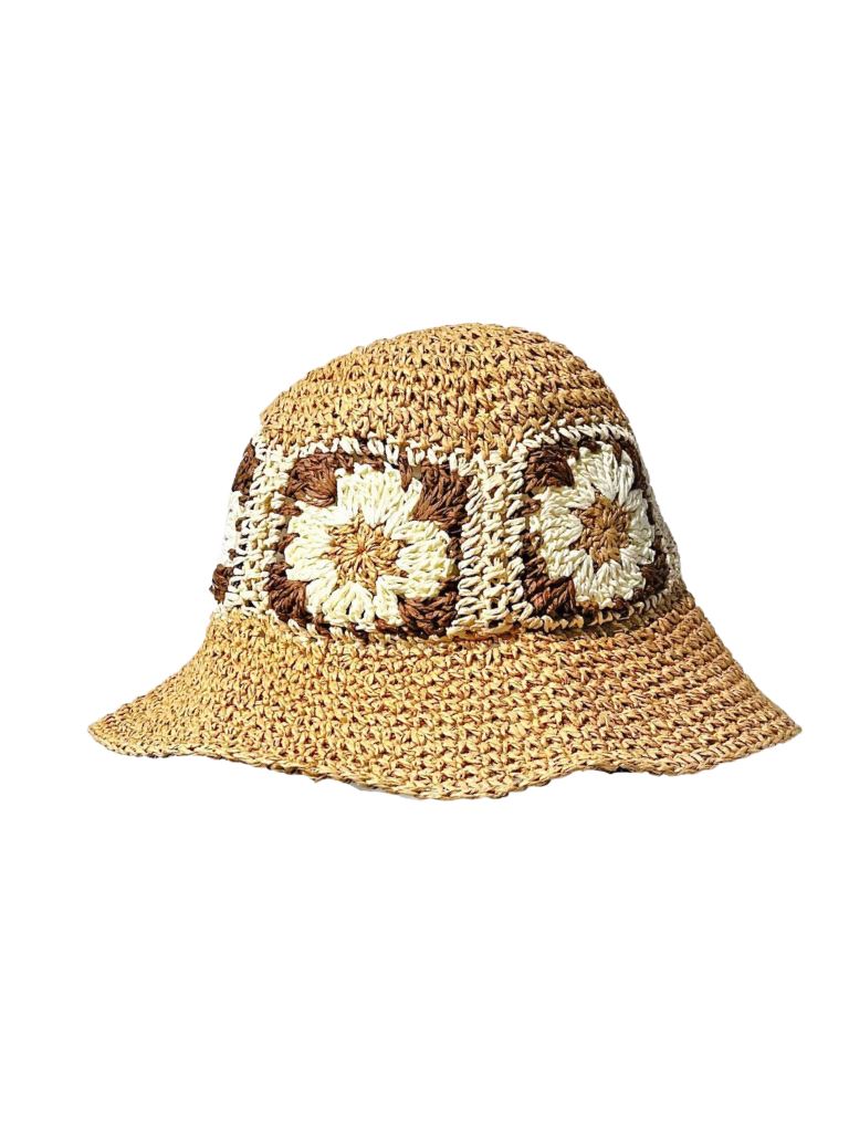 Crochet Bucket Hat - Toast/Tobacco - Styleartist