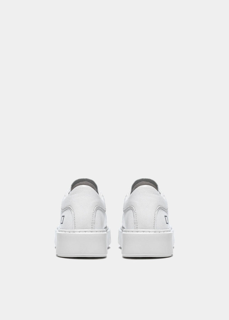 D.A.T.E. Sfera Leather Low Top Sneaker - White - Styleartist