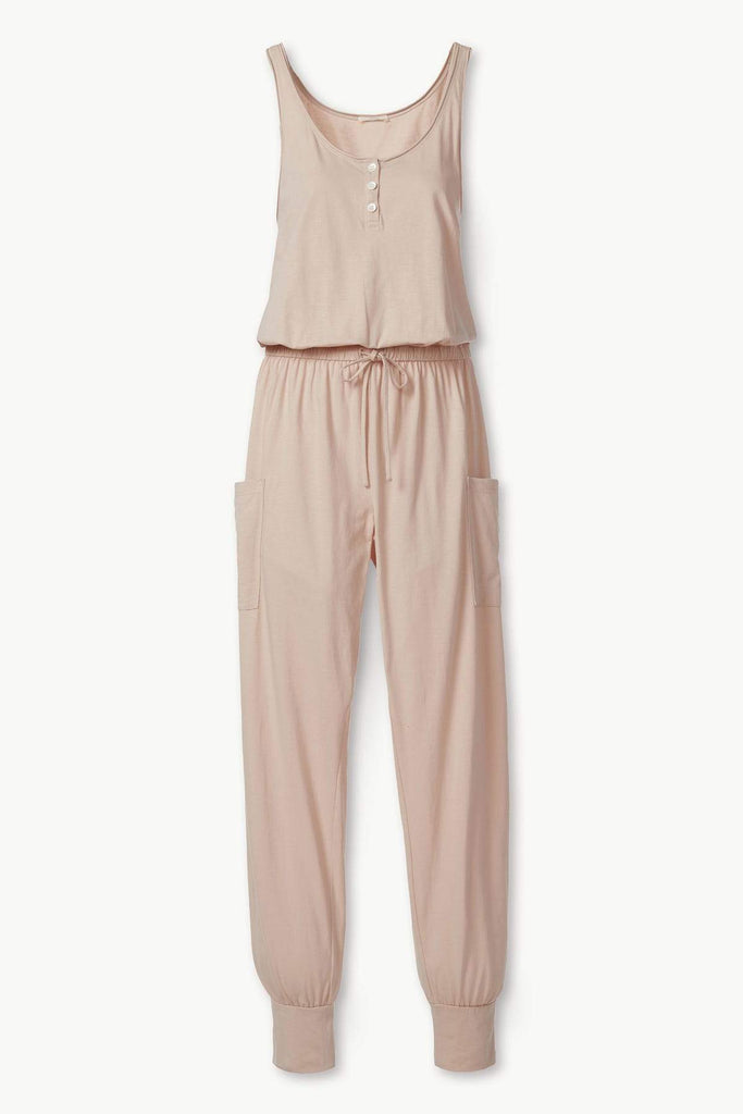 Eberjey Brie Cargo Jumpsuit- Antique Rose - Styleartist
