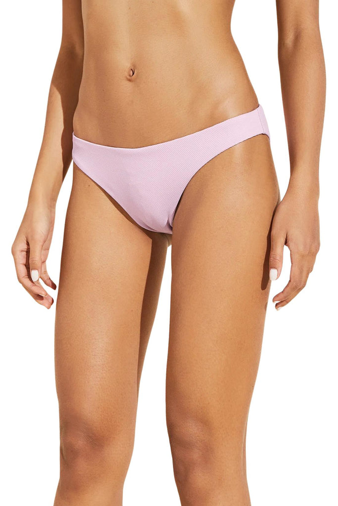 Eberjey Pique Annia Textured Bikini Bottom- Lilac - Styleartist