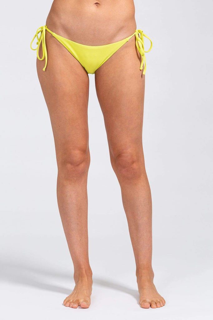 Eberjey Pique Sadie String Bikini Bottom- Lime - Styleartist