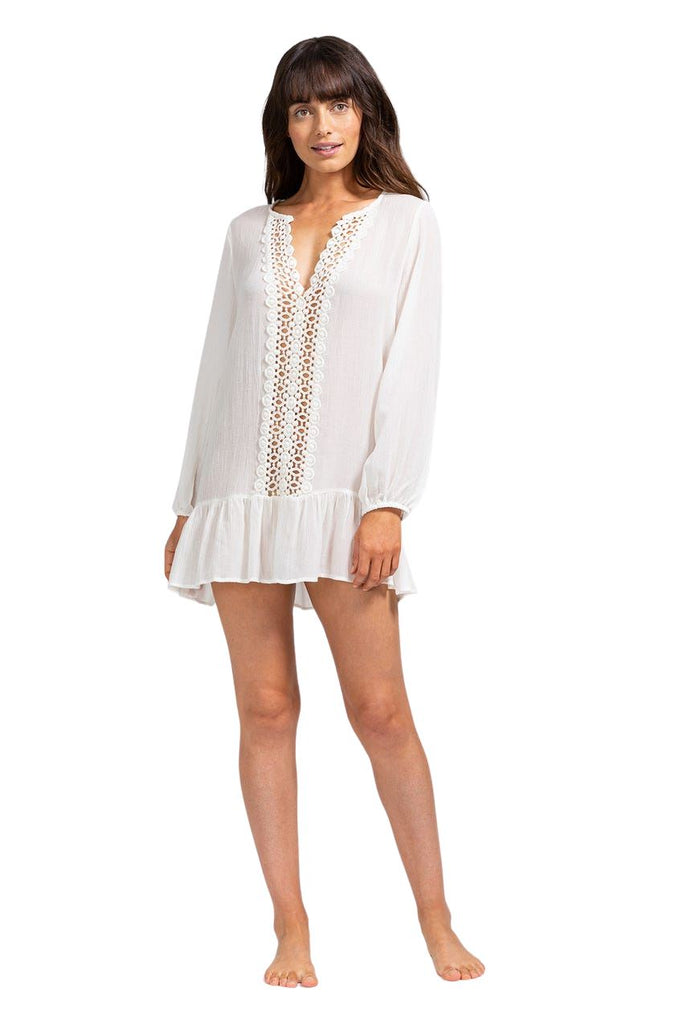 Eberjey Summer of Love Elba Cover Up- Cloud White - Styleartist