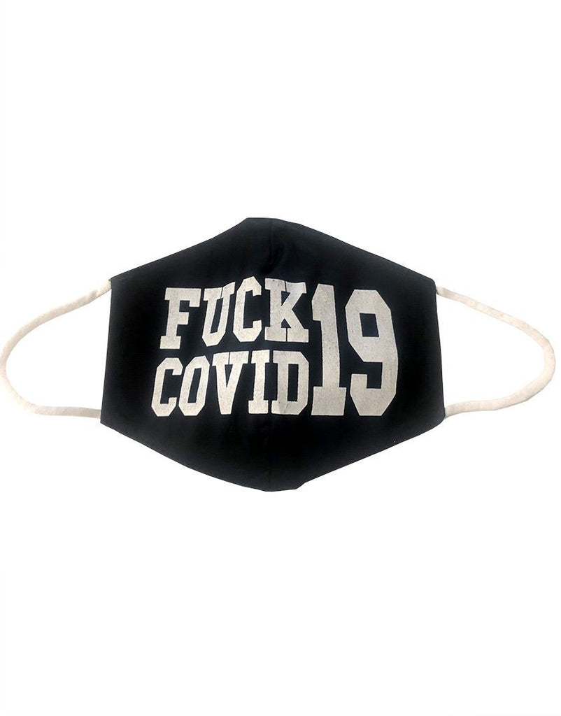 F##k Covid19 Washable Cotton Mask- Black - Styleartist