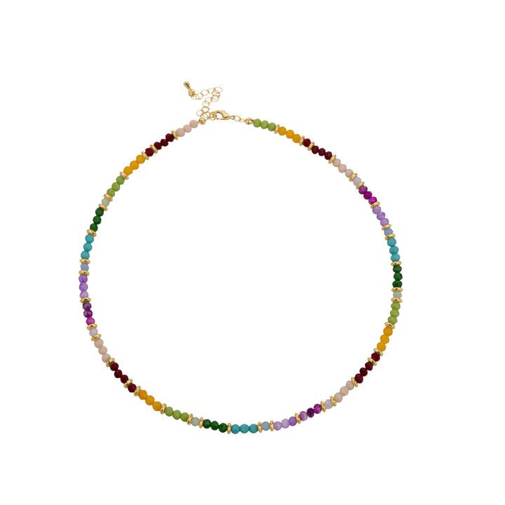 Glass Beaded Love Necklace - Styleartist