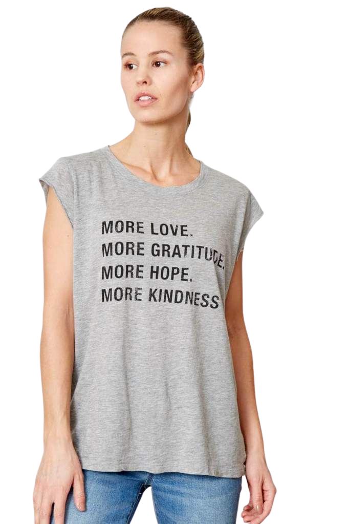 Good hYOUman Lani More More More T-Shirt - Heather Grey - Styleartist