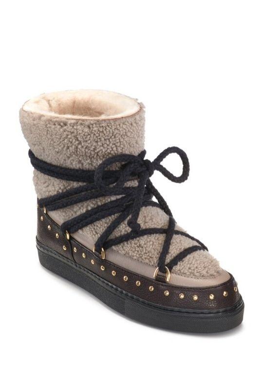 Inuikii Curly Rock Sneaker Boot - Taupe - Styleartist