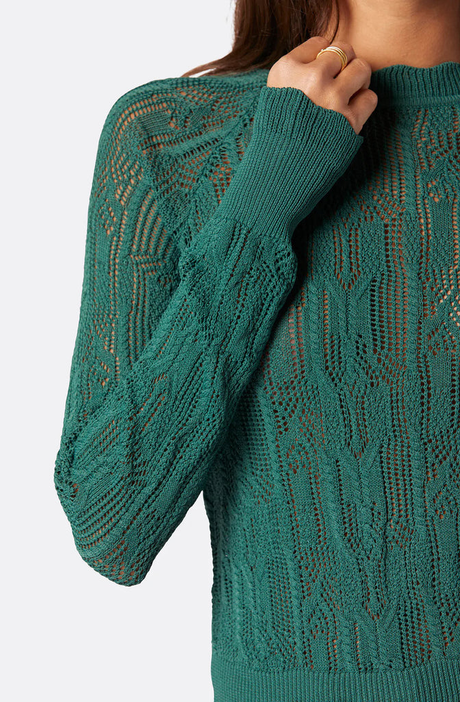 Joie Caire Sweater - Posy Green - Styleartist