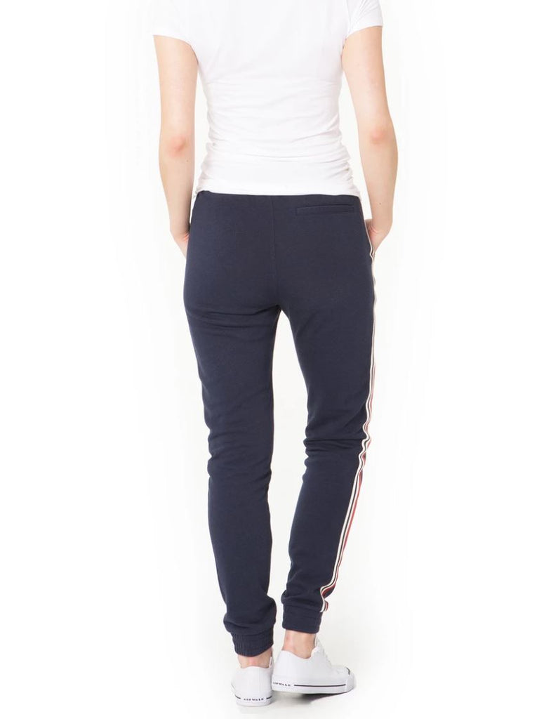 Lazypants Lucas Striped Jogger - Navy - Styleartist