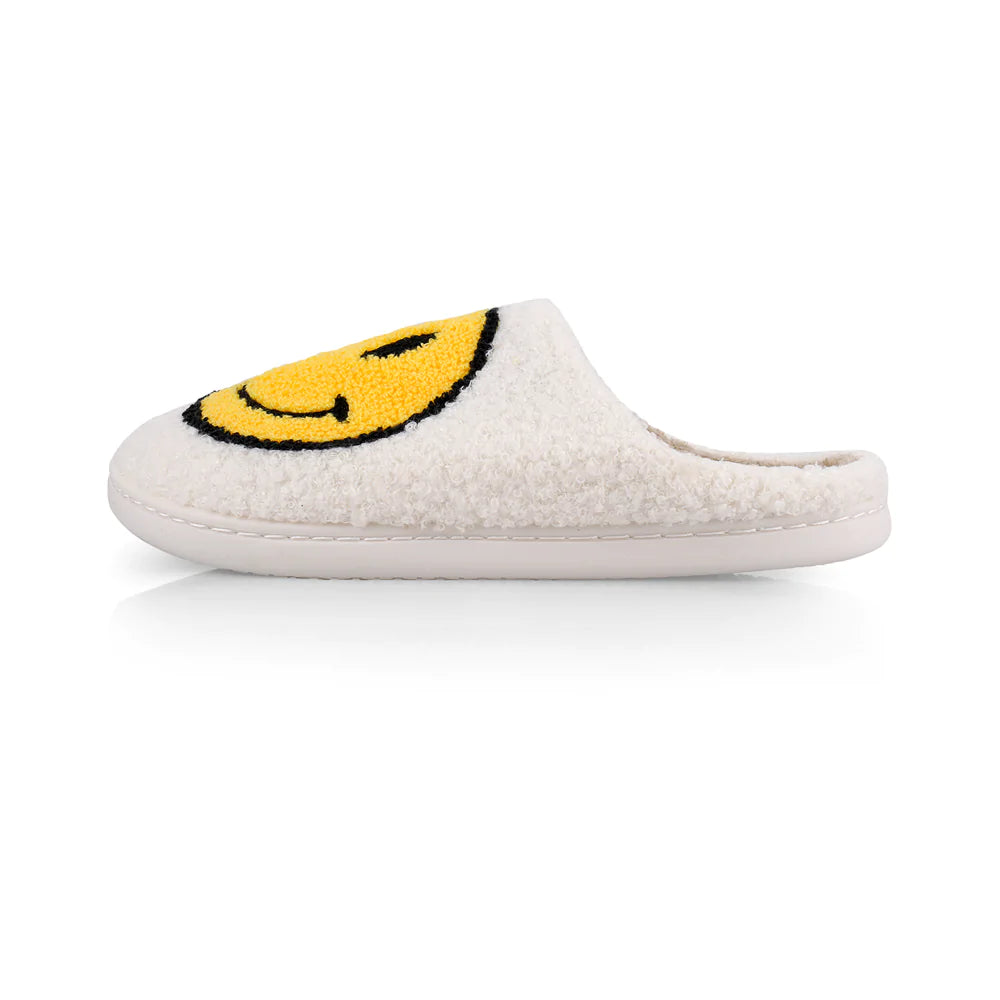 Smiley Teddy Full Slippers - Yellow - Styleartist
