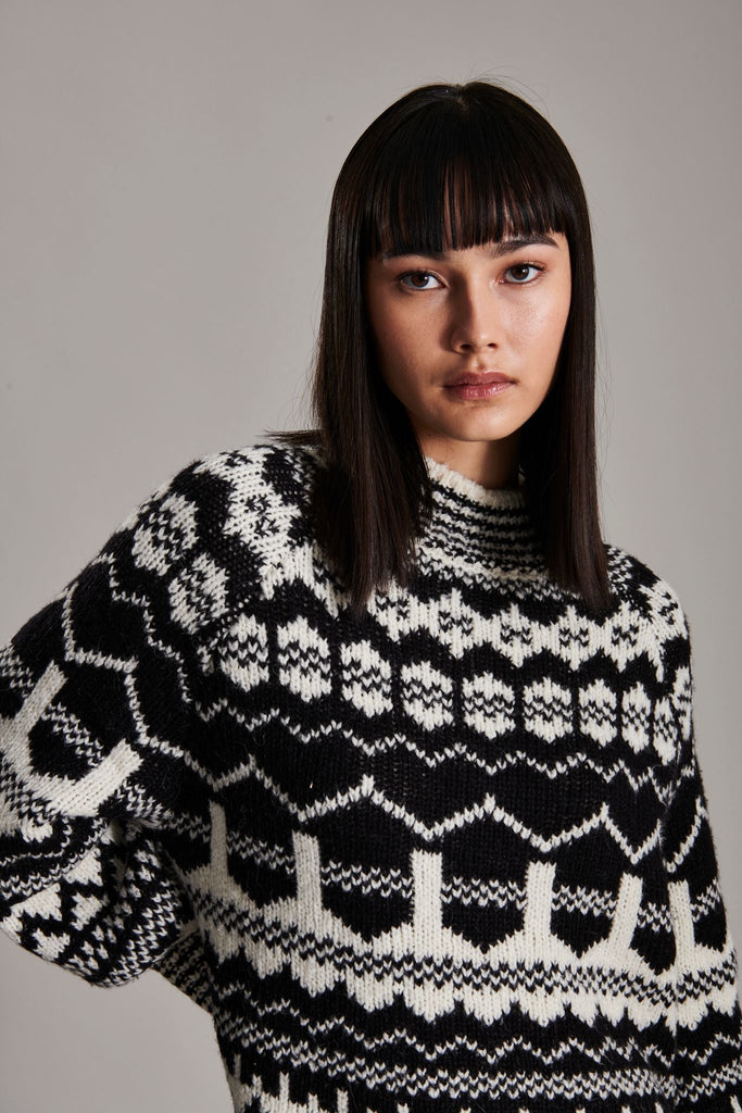 Line Allegra Sweater - Black Diamond - Styleartist