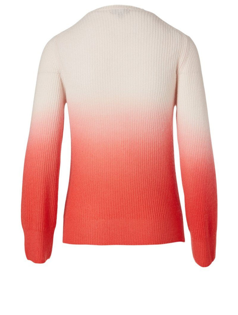 Line Oliana Ombre Cashmere V-Neck Sweater- Pink Sand - Styleartist