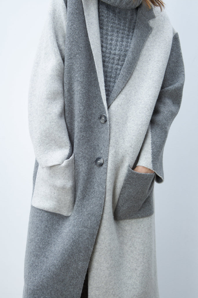 Line Remi Cardigan Coat- Contrast Heather - Styleartist