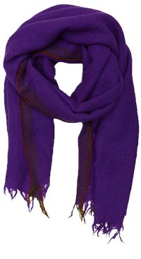 Lovat & Green Divino Purple Wool Scarf - Styleartist
