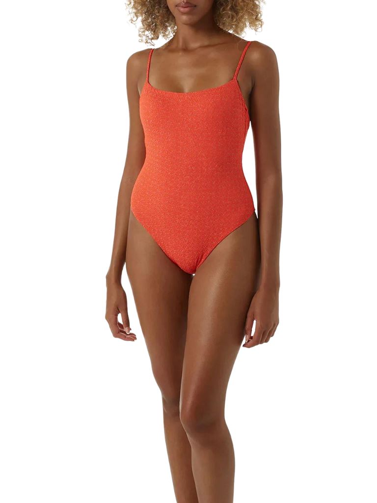 Melissa Odabash Maui One-piece Swimsuit - Apricot Zigzag - Styleartist