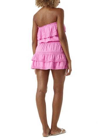 Melissa Odabash Salma Strapless Mini Dress- Pink - Styleartist