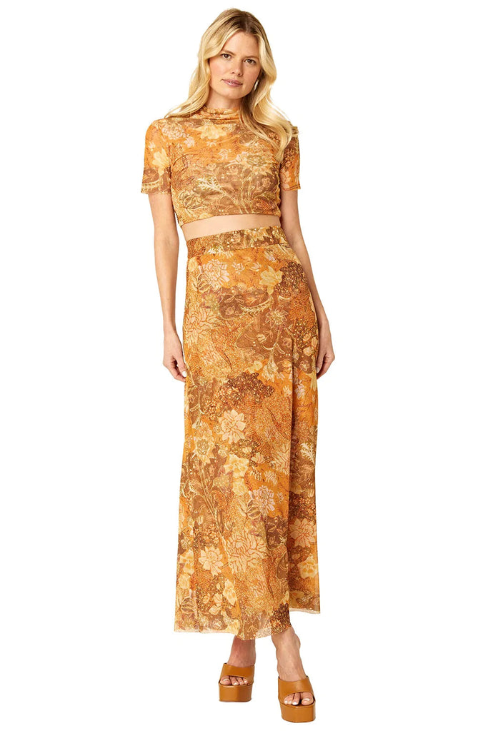 Misa Ekat Maxi Cut Skirt- Golden Batik - Styleartist