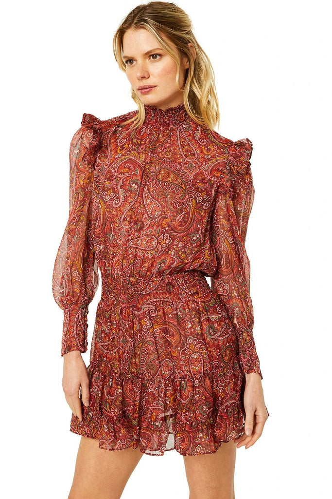 Misa Gianna Mini Chiffon Dress- Bohemian Paisley - Styleartist