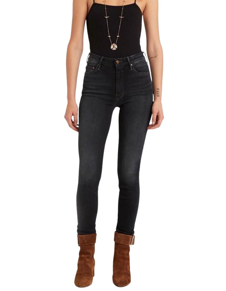 Mother Denim High Waisted Looker in Coffee Tea or Me? - Styleartist