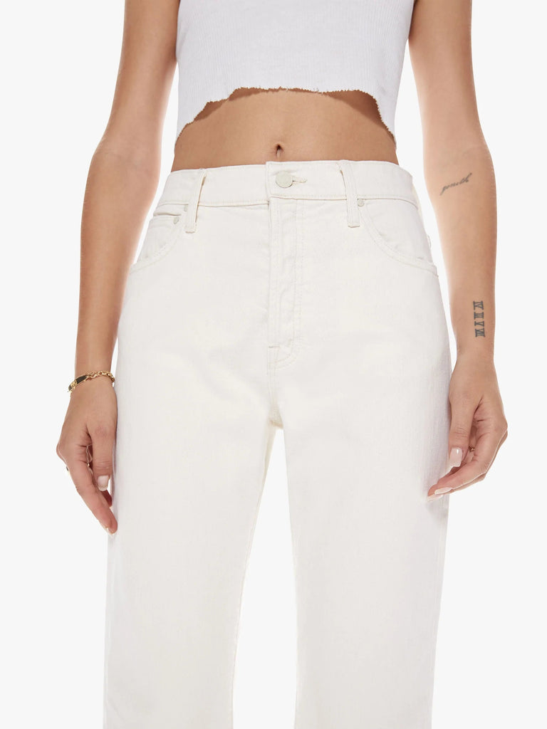 Mother Denim The Ditcher Crop Jeans- Act Natural - Styleartist