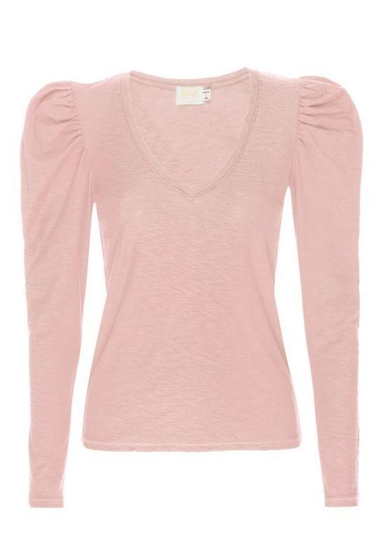 Nation Clara Bold Shoulder Tee - Cheeky Pink - Styleartist