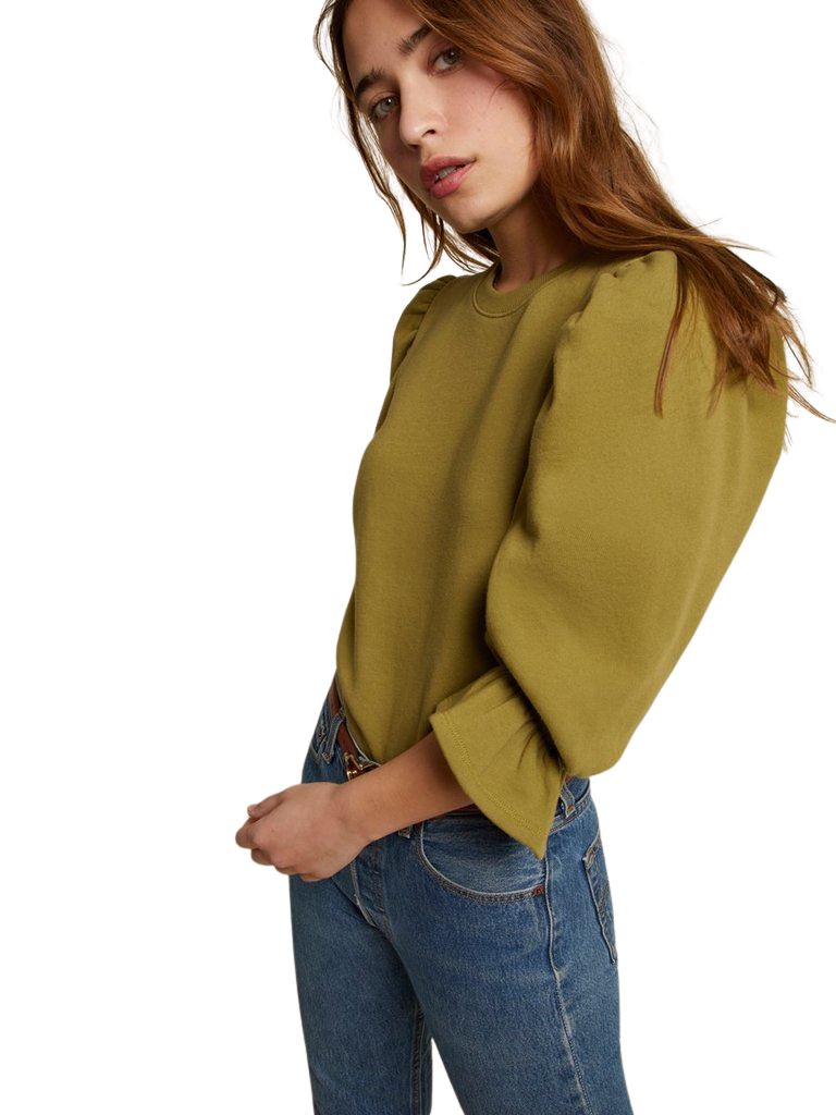 Nation Frances Renaissance Sleeve Sweatshirt - Olive - Styleartist