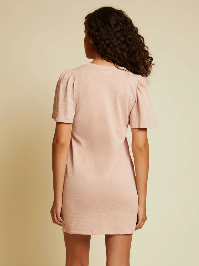 Nation Mallory Mini Dress - Light Pink Millennial - Styleartist