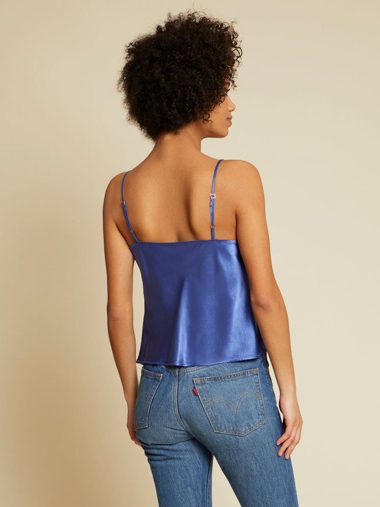 Nation Maxine Draped Neck Cami - Periwinkle - Styleartist