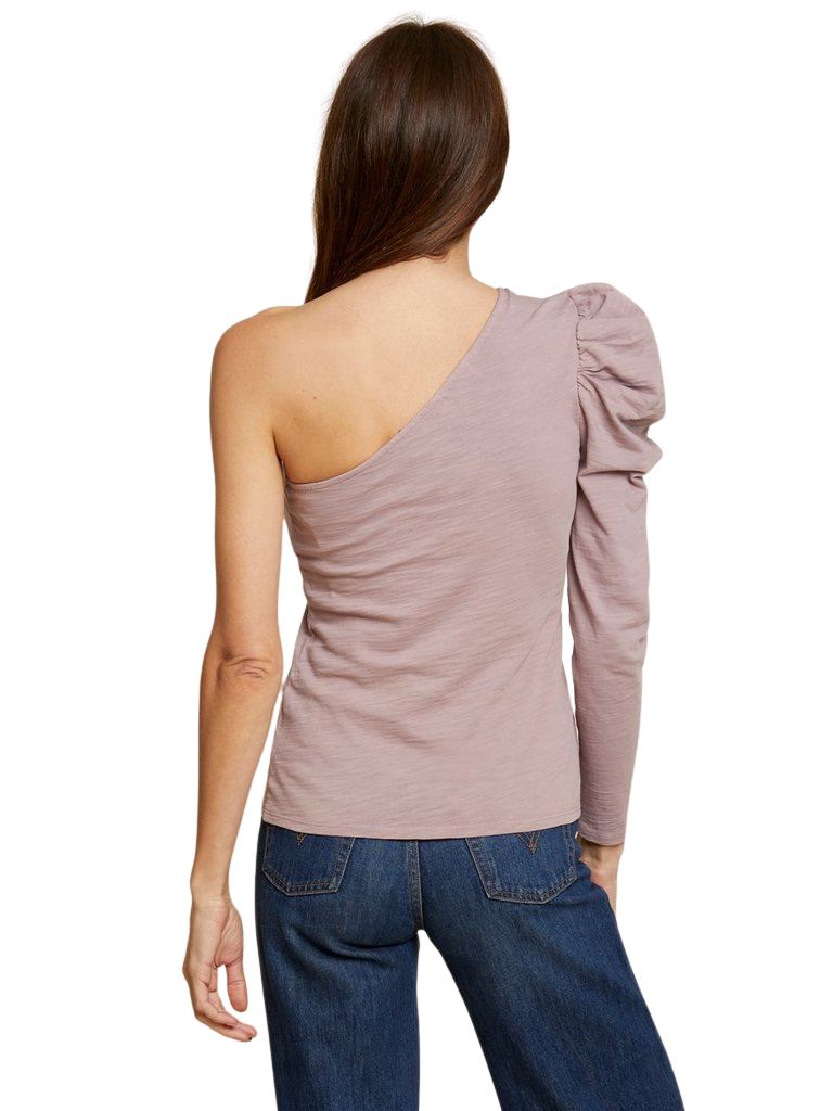 Nation Sabrina One Shoulder Party Tee - Flirt - Styleartist