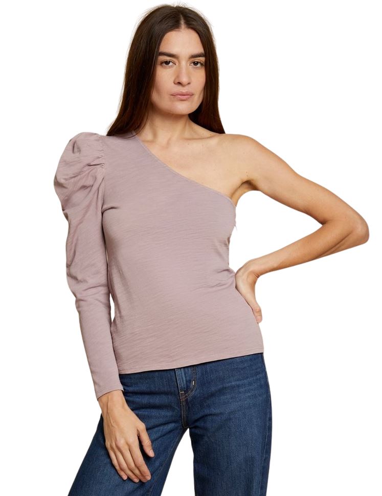 Nation Sabrina One Shoulder Party Tee - Flirt - Styleartist